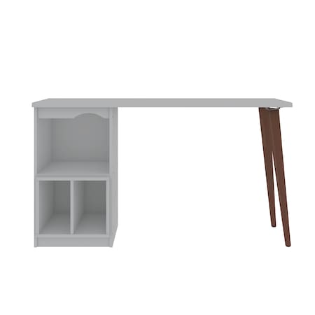 Manhattan Comfort Hampton 53.54 Home Office Desk, White 15PMC1